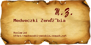 Medveczki Zenóbia névjegykártya